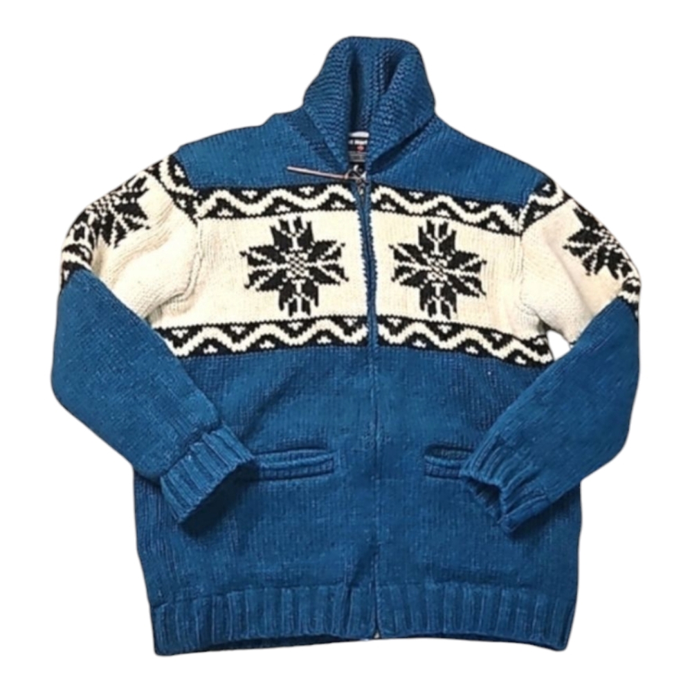 Lost Horizons Scandinavian wool zip up jacket size large extra large